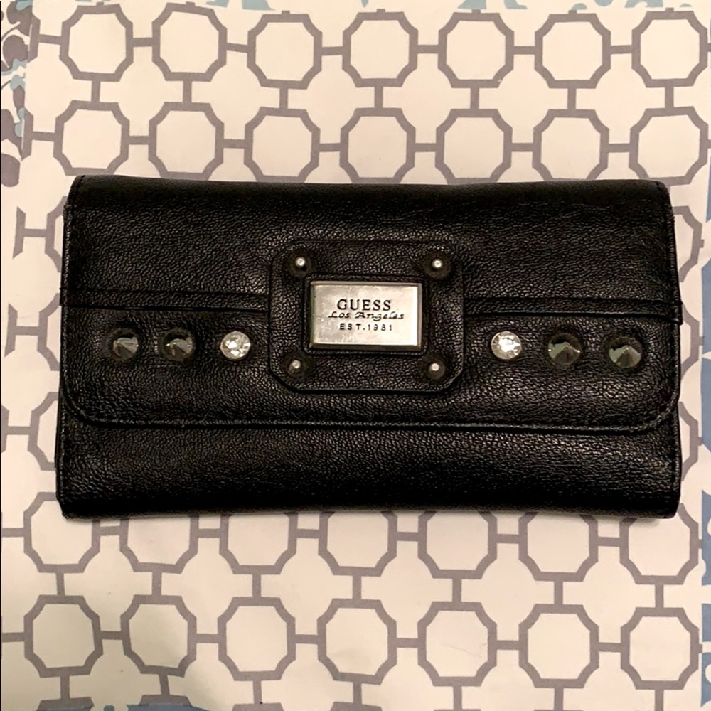 Black leather wallet
